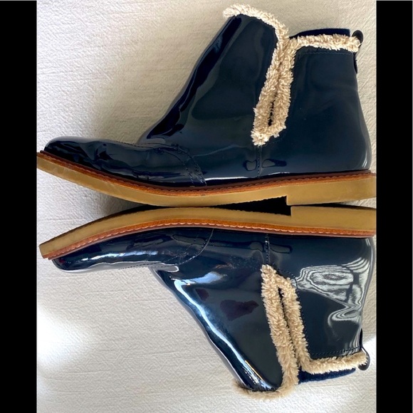 ZARA BOOTS PATENT LEATHER 39 US 9